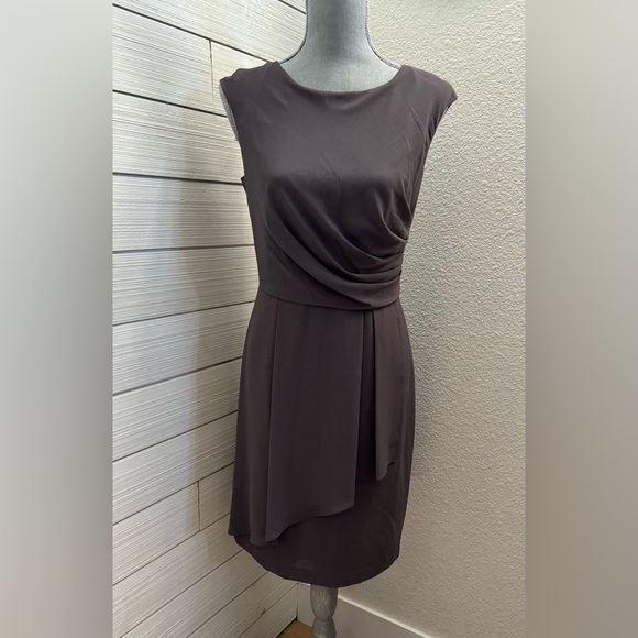 Vince Camuto Women’s Dark Gray Sleeveless Dress Size 6 OFFICE Party NEW - Picture 1 of 10